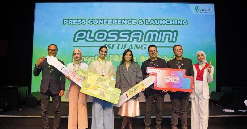 Konferensi Pers dan Peluncuran Plossa Mini Isi Ulang, di Plaza Senayan, Kamis (18/1/2024). - Dok. Enesis Group